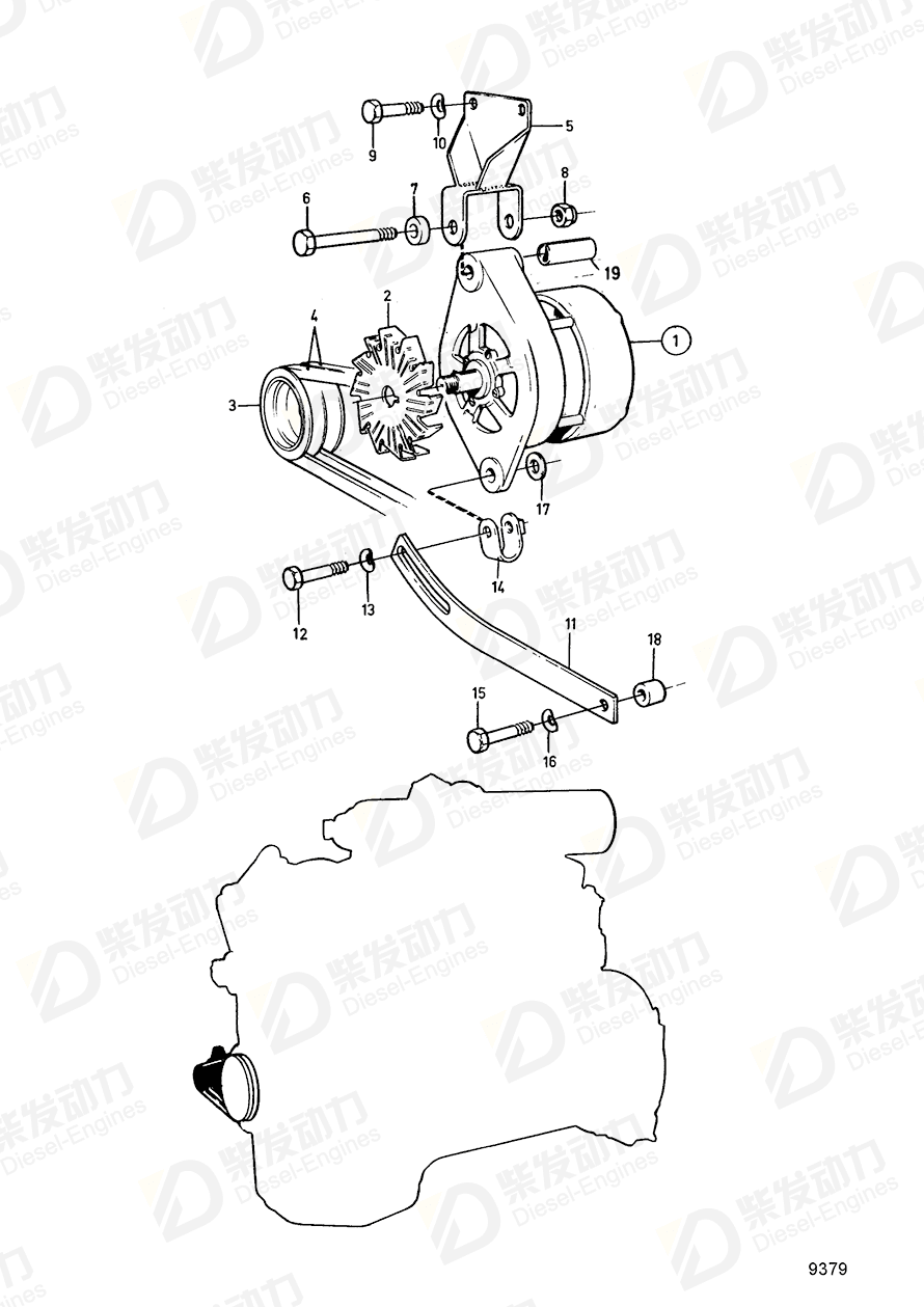 volvo penta Spacer sleeve 847400 Drawing volvo penta Spacer sleeve 847400 Drawing